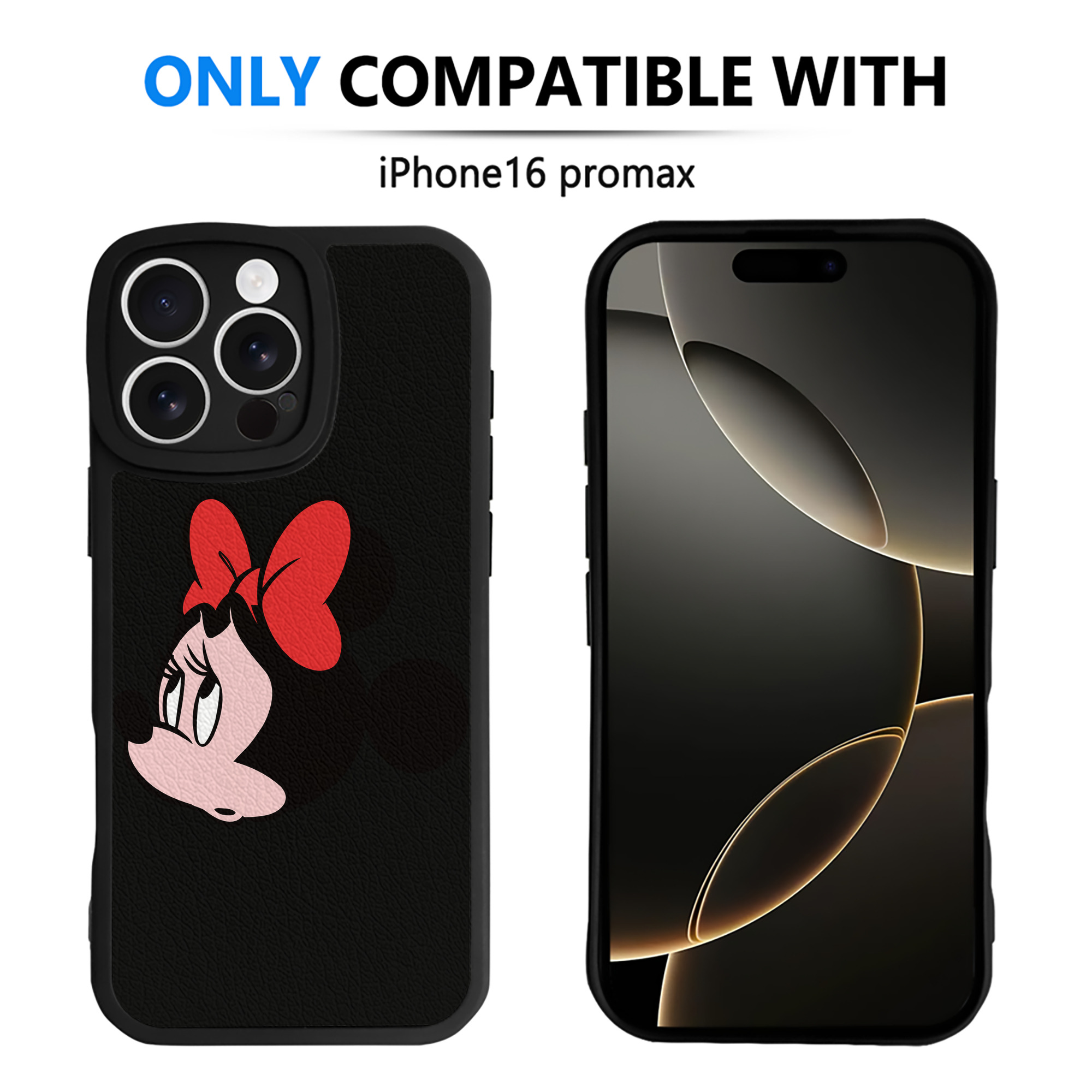 （画像用） ミッキーマウス Mickey Mouse 【iPhone 16シリーズ対応】シリコンスマホケース（レザー調） 材質：シリコン